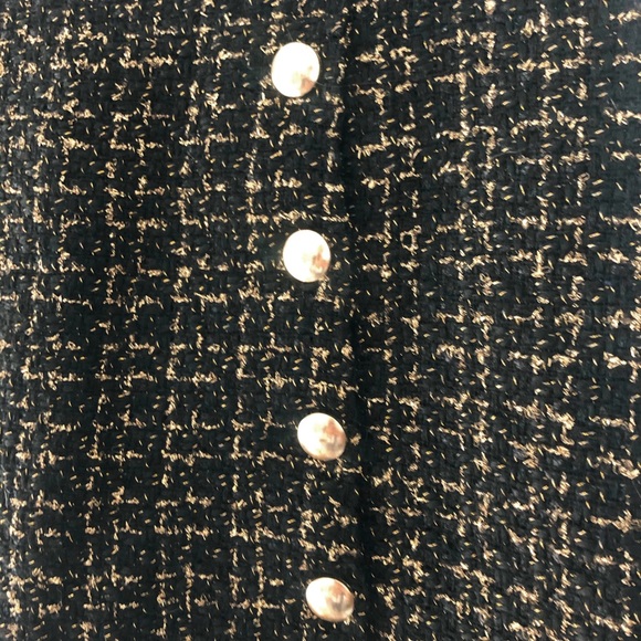 black and gold tweed skirt - Picture 2 of 3